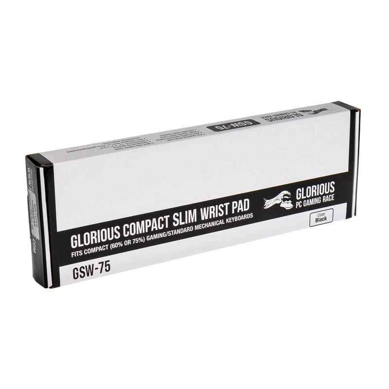 Glorious paminkštinta klaviatūros riešų atrama Slim 17mm - Compact 30x10cm