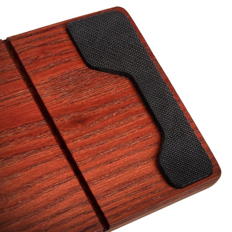 Glorious Wooden Golden Oak klaviatūros riešų atrama 19mm - Full size 43x10cm