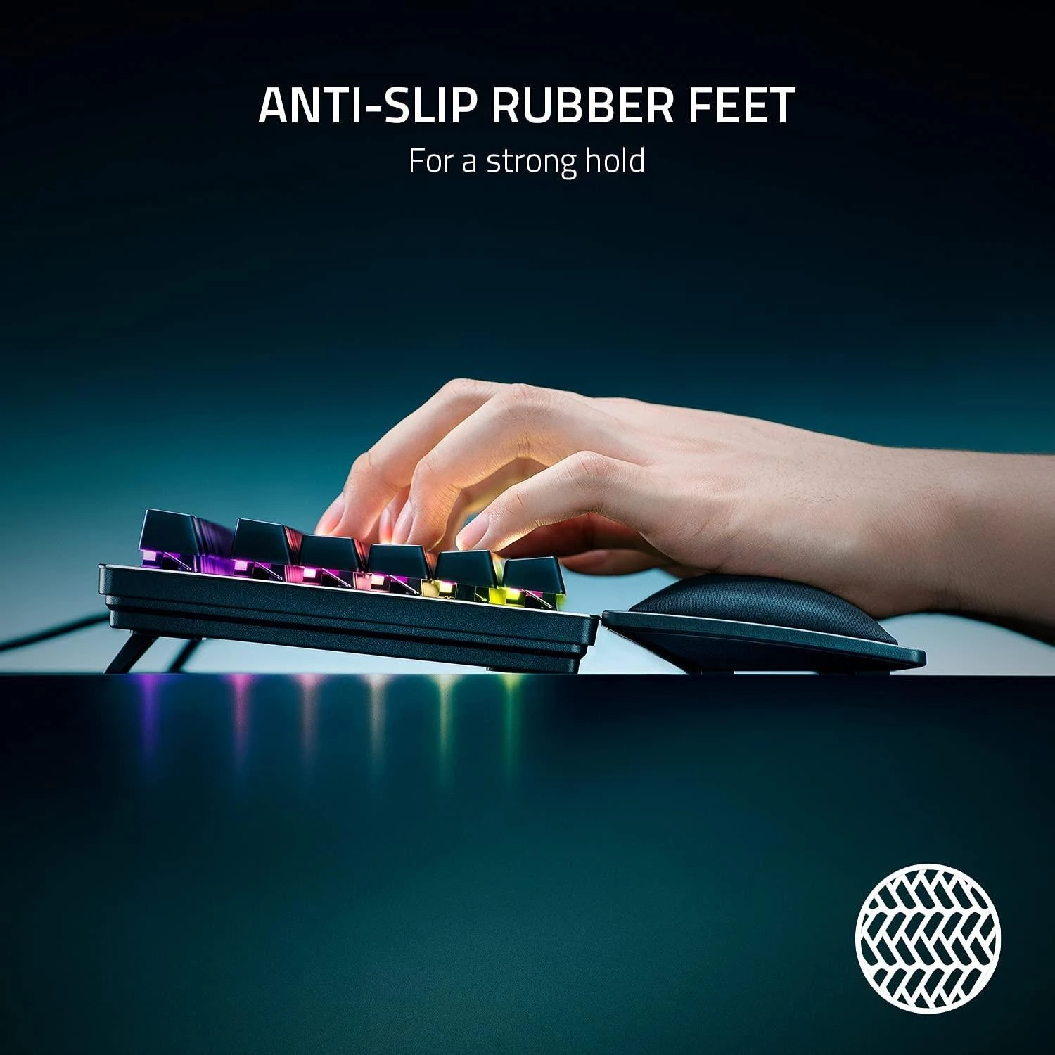 Riešo atrama Razer Ergonomic, Juodos spalvos