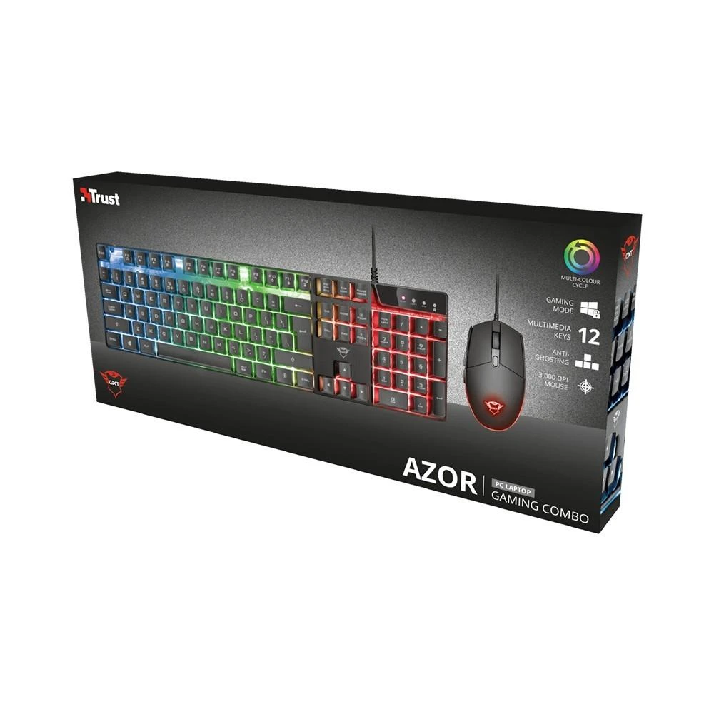 Klaviatūra TRUST GXT 838 AZOR klaviatūros ir pelės rinkinys
