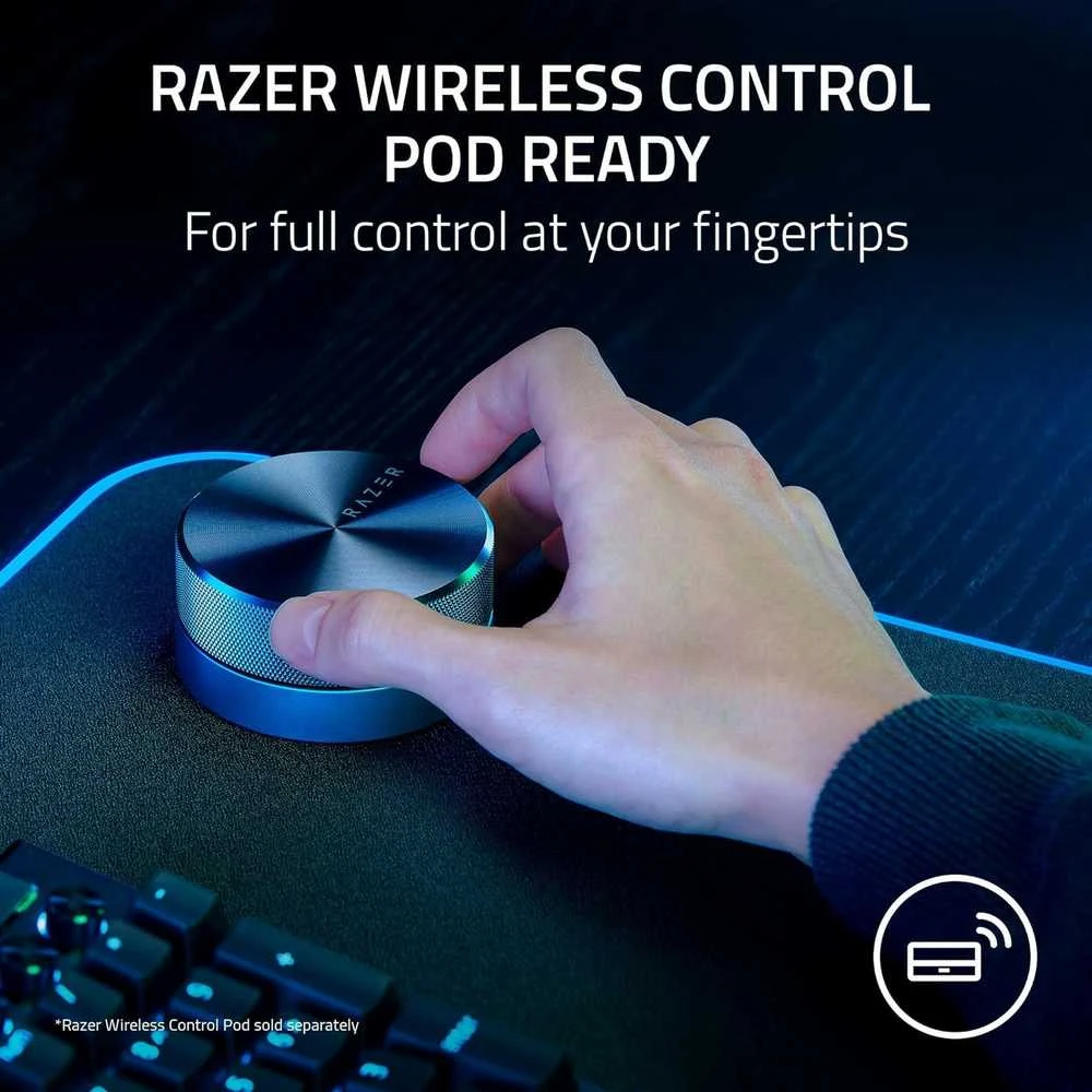 Kompiuterio kolonėlės Razer | Žaidimų garsiakalbiai su laidiniu žemųjų dažnių garsiakalbiu | Nommo V2 - 2.1 | Bluetooth | Juodas