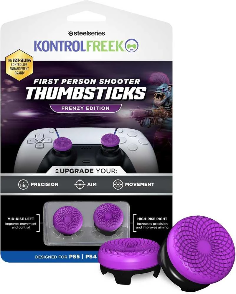 SteelSeries Kontrolfreek FPS Frenzy žaidimų valdiklis, skirtas PS4/PS5 | 6100-PS5 | Violetinė
