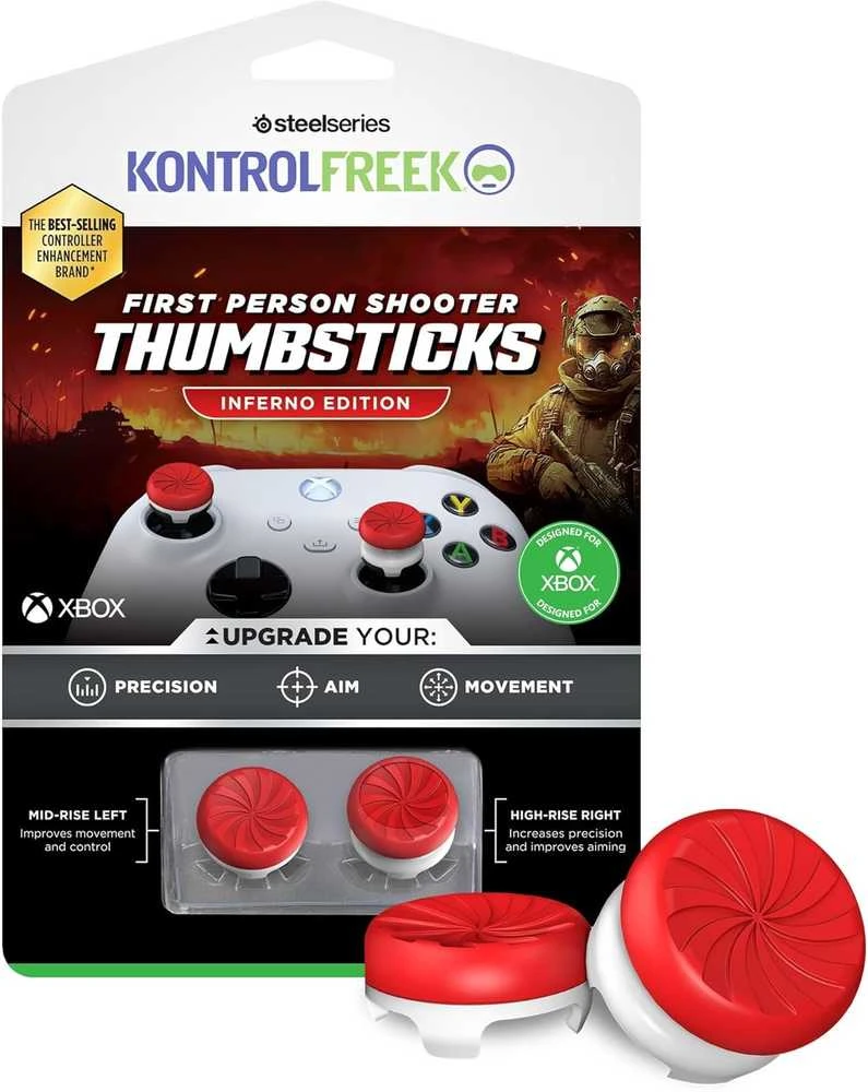 Kontrol Freek SteelSeries Kontrolfreek FPS Inferno Gaming Controllers Kit for XBOX X|S/One | 6150-XBX | Raudona