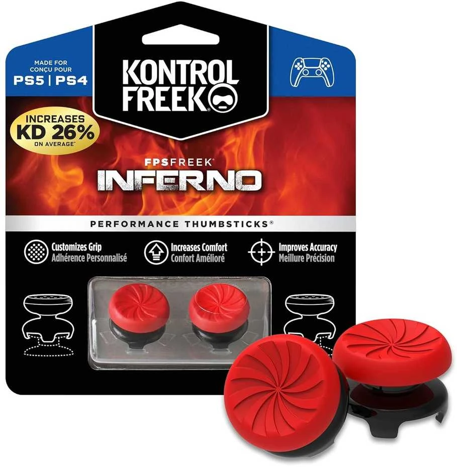 Kontrol Freek SteelSeries Kontrolfreek FPS Inferno Gaming Controllers Kit for PS4/PS5 | 6150-PS5 | Raudona