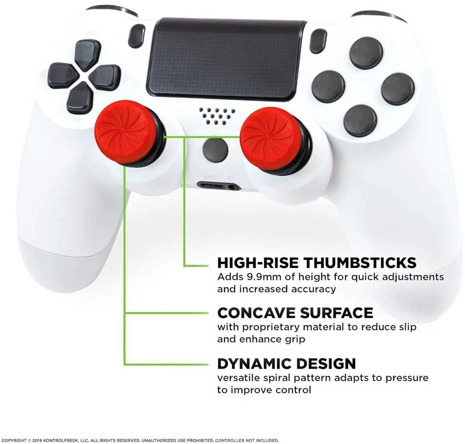 Kontrol Freek SteelSeries Kontrolfreek FPS Inferno Gaming Controllers Kit for PS4/PS5 | 6150-PS5 | Raudona