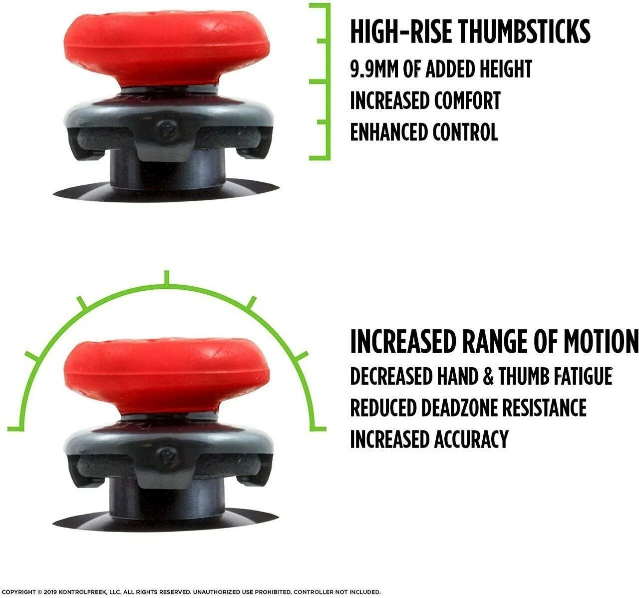 Kontrol Freek KontrolFreek FPS Inferno Nintendo Switch Pro pultelio mygtukų apsaugos