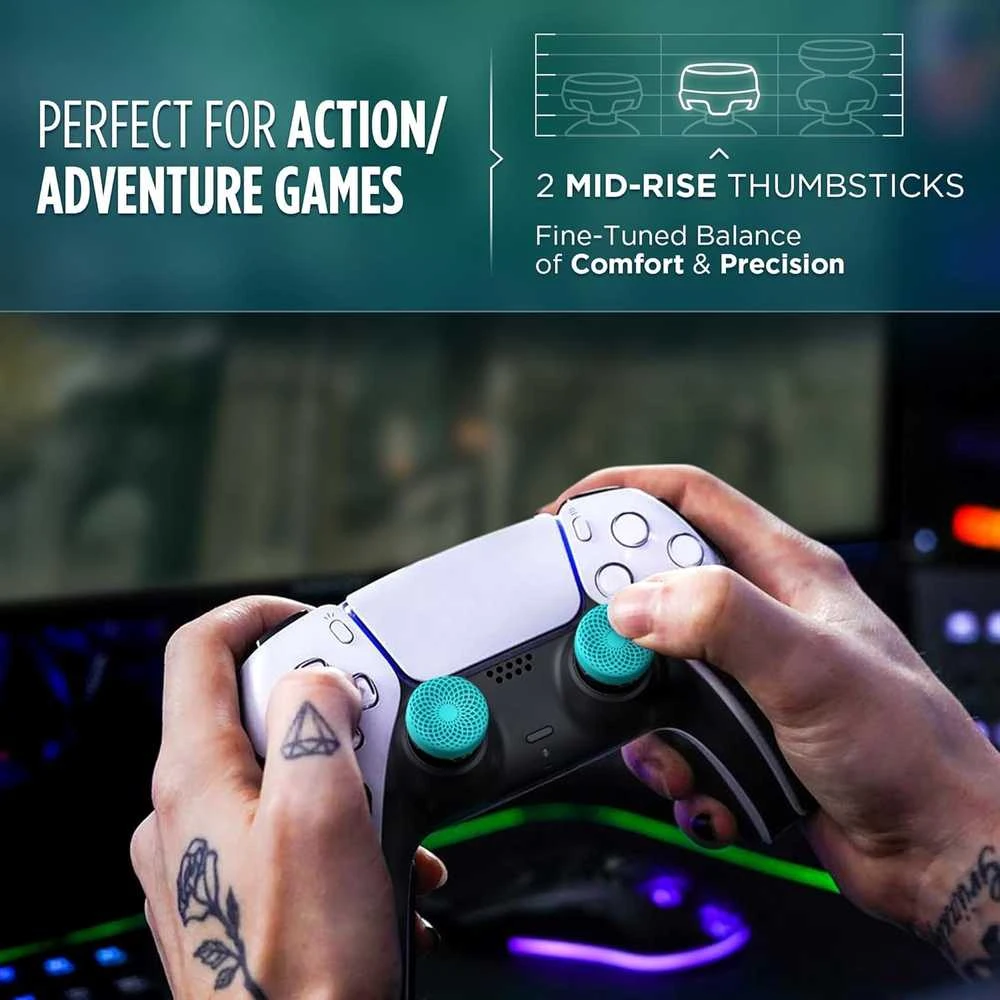 Kontrol Freek KontrolFreek Lotus Teal/Clear – PS5