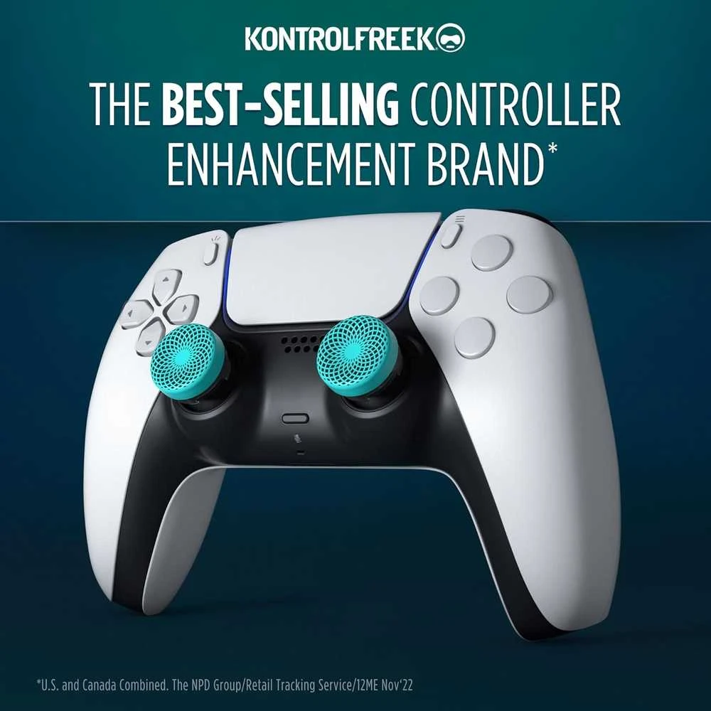 Kontrol Freek KontrolFreek Lotus Teal/Clear – PS5