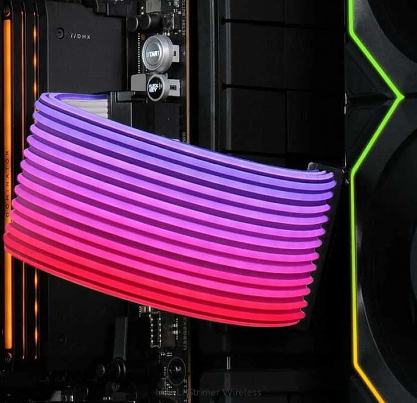 Lian Li „Strimer“ belaidis 24 kontaktų RGB pagrindinės plokštės kabelis