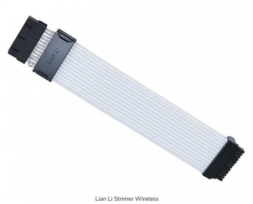 Lian Li „Strimer“ belaidis 24 kontaktų RGB pagrindinės plokštės kabelis