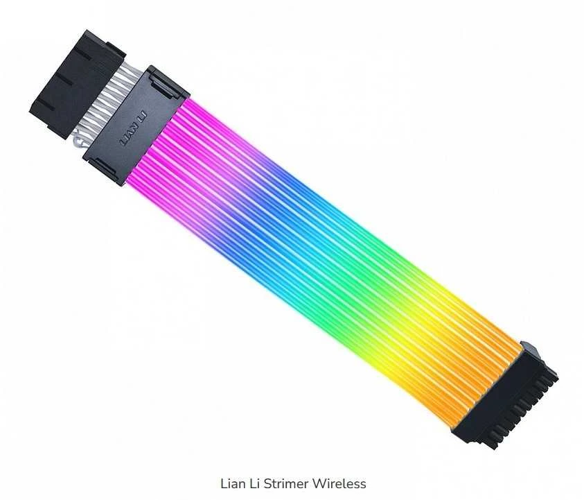 Lian Li „Strimer“ belaidis 24 kontaktų RGB pagrindinės plokštės kabelis