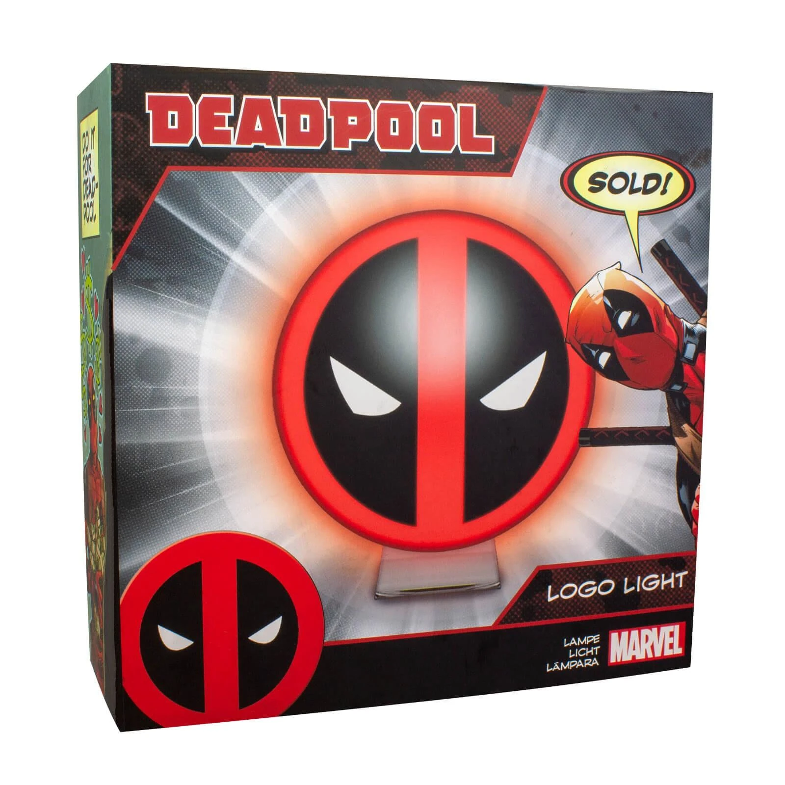 Paladone Licenced Deadpool - Logo lempa 10cm