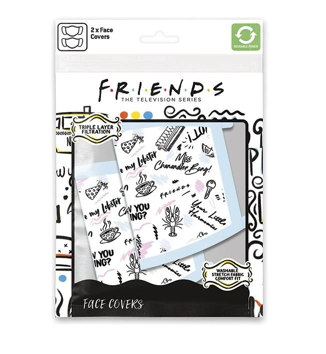 Other Brand Paladone Friends (Phrases) apsauginė veido kaukė 2vnt