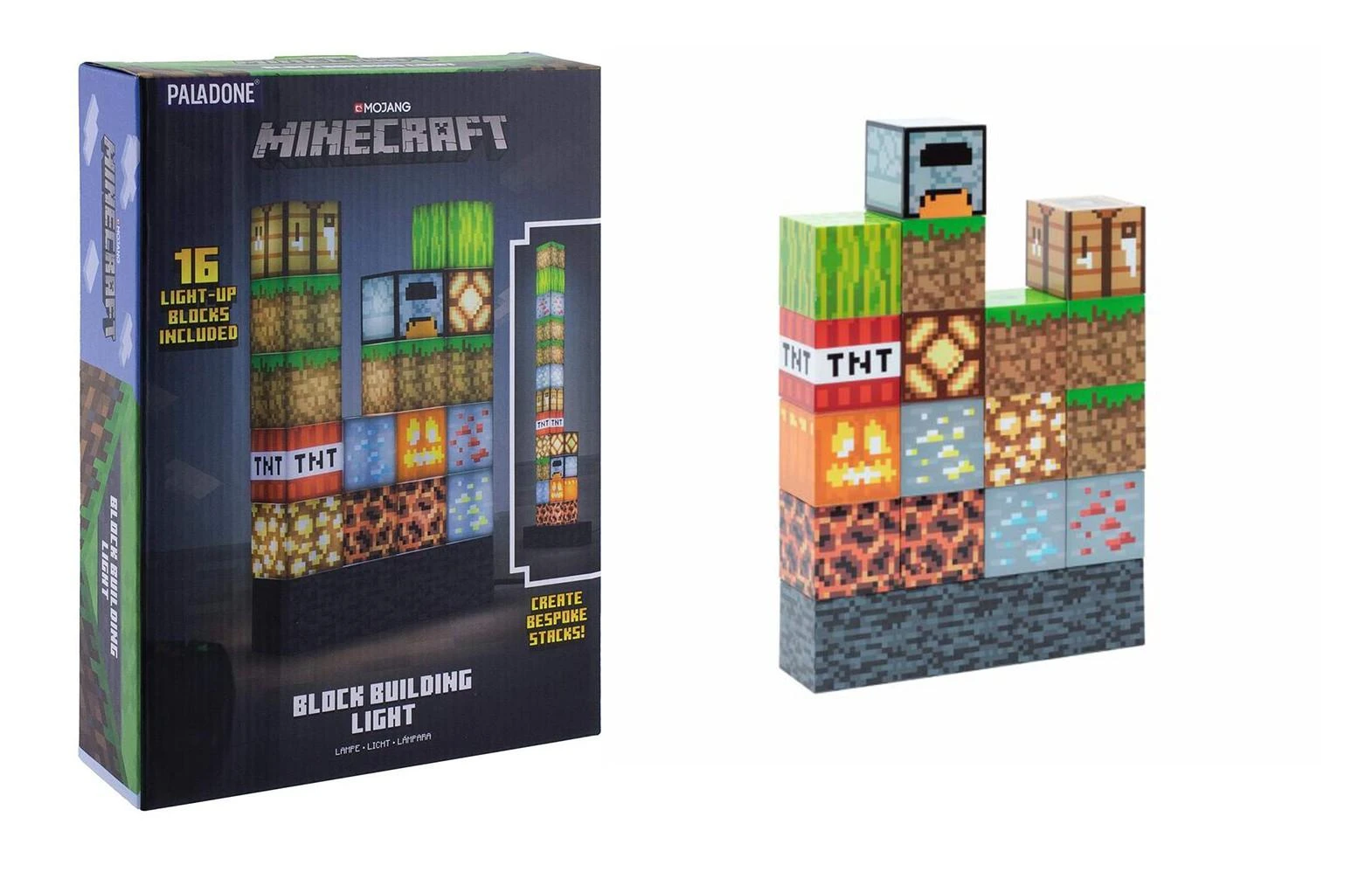 Paladone Minecraft blokų statyba lempa