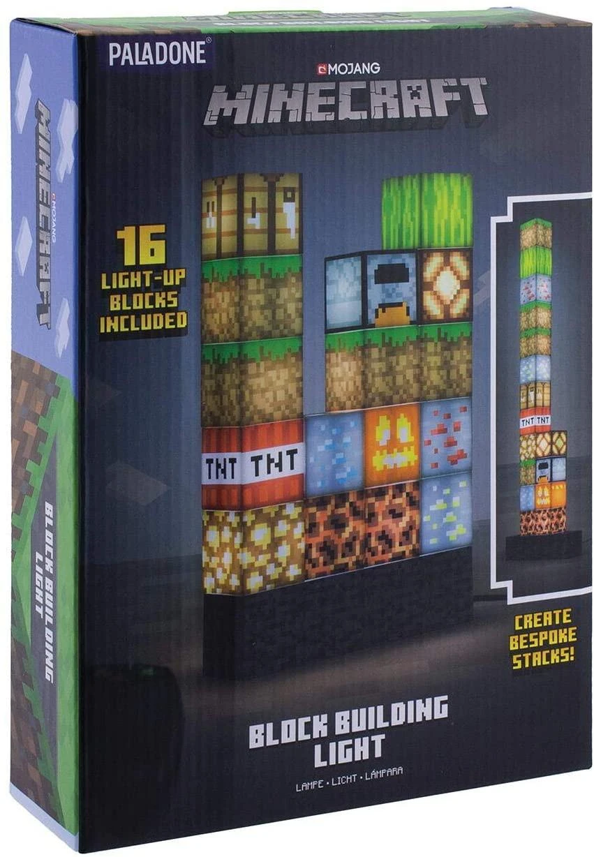 Paladone Minecraft blokų statyba lempa