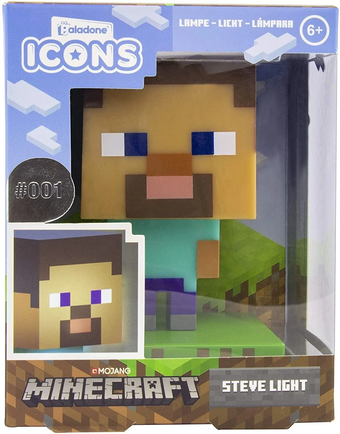 Paladone MINECRAFT Steve ICON lempa | 10cm