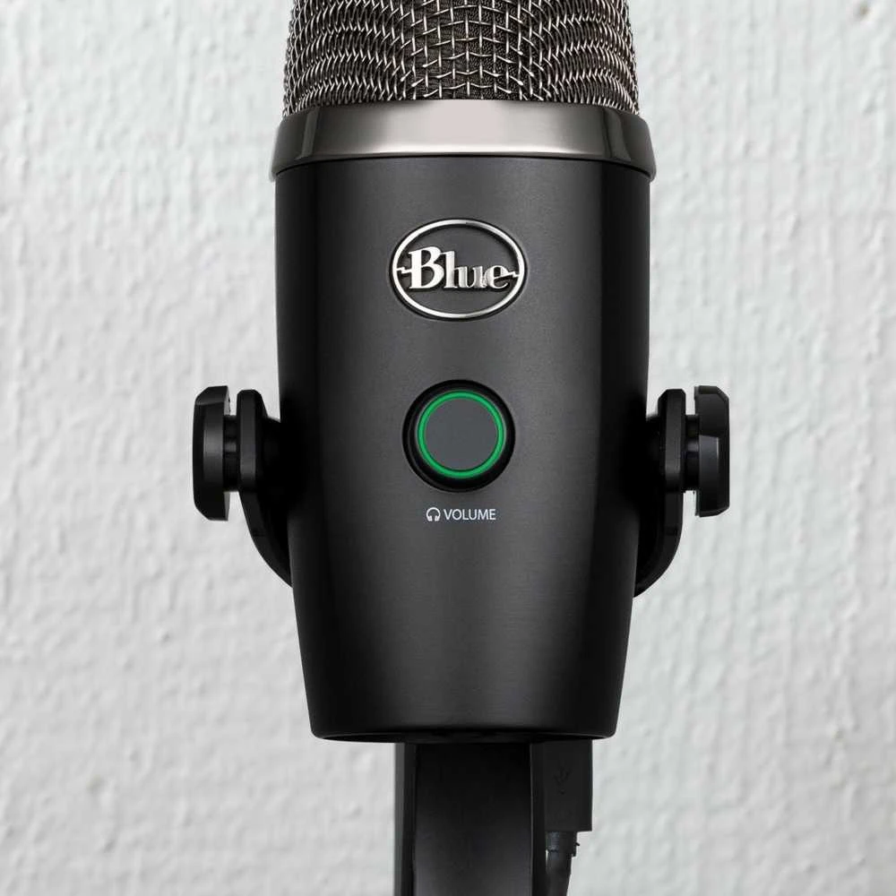 Blue Logitech G Mėlyna Yeti Nano (juodas) kondensatorinis mikrofonas