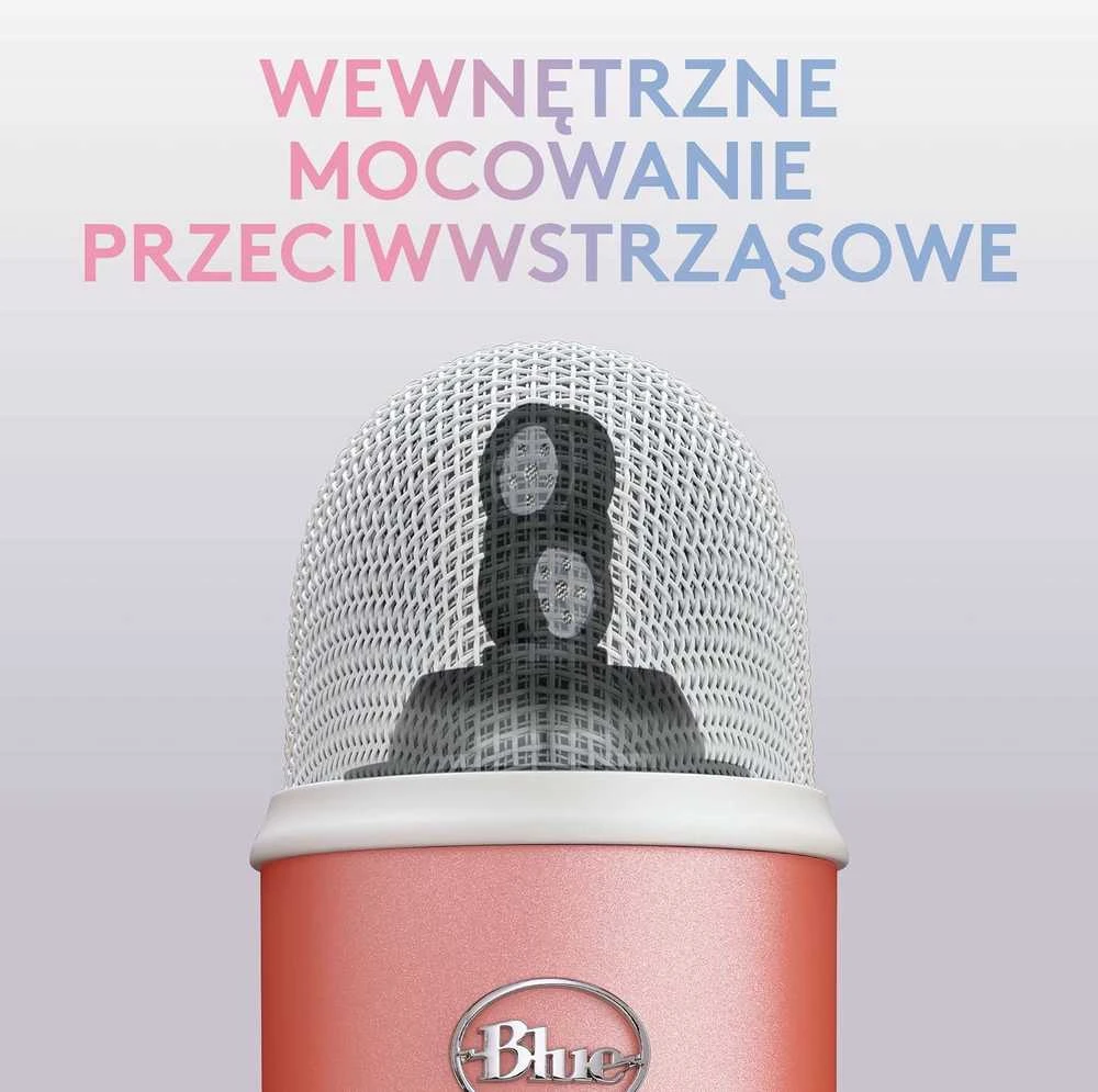 Logitech G Mėlyna Yeti (rožinis) kondensatorinis mikrofonas