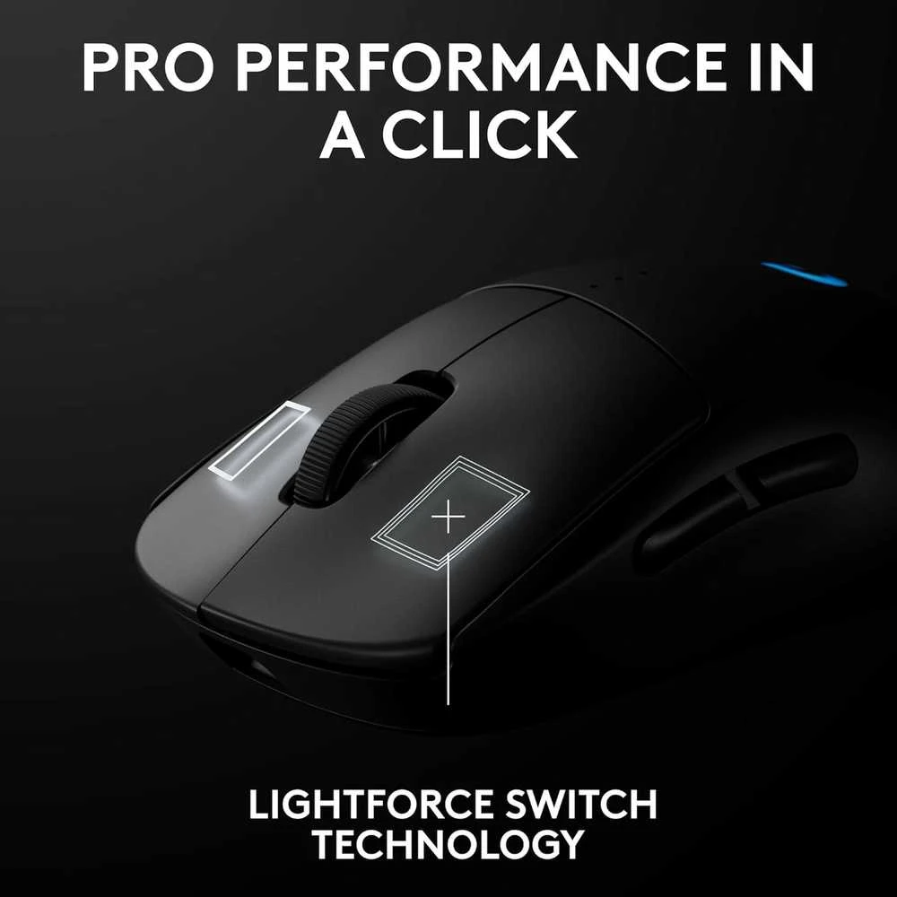 Pelė LOGITECH G PRO 2 LIGHTSPEED - Juodas - 2.4GHZ - EER2-933 - #933
