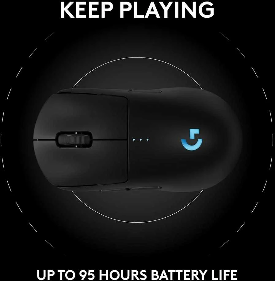 Pelė LOGITECH G PRO 2 LIGHTSPEED - Juodas - 2.4GHZ - EER2-933 - #933