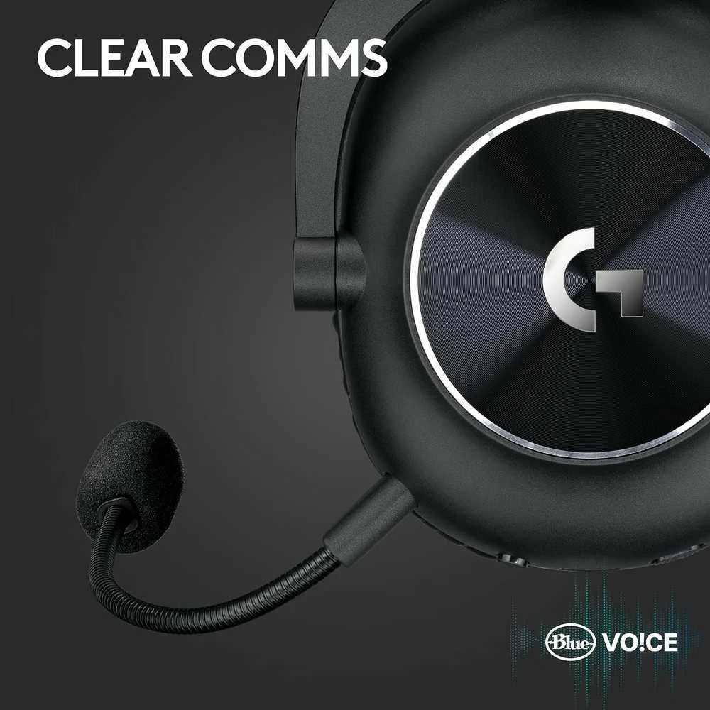 Logitech G PRO X 2 Lightspeed belaidės ausinės žaidimams, Juodos