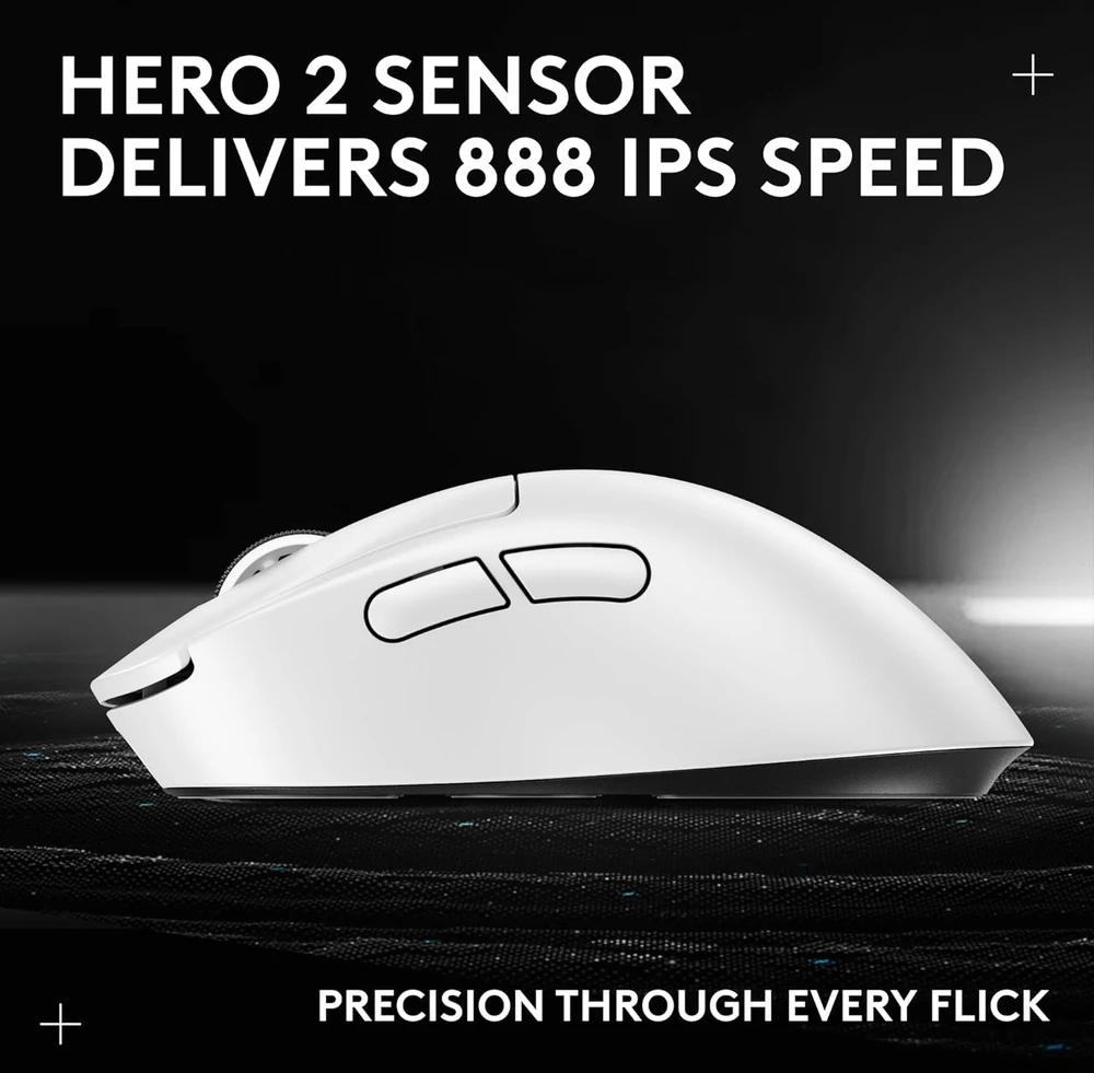 Pelė Logitech PRO X SUPERLIGHT 2 DEX Baltas - - EER2-933