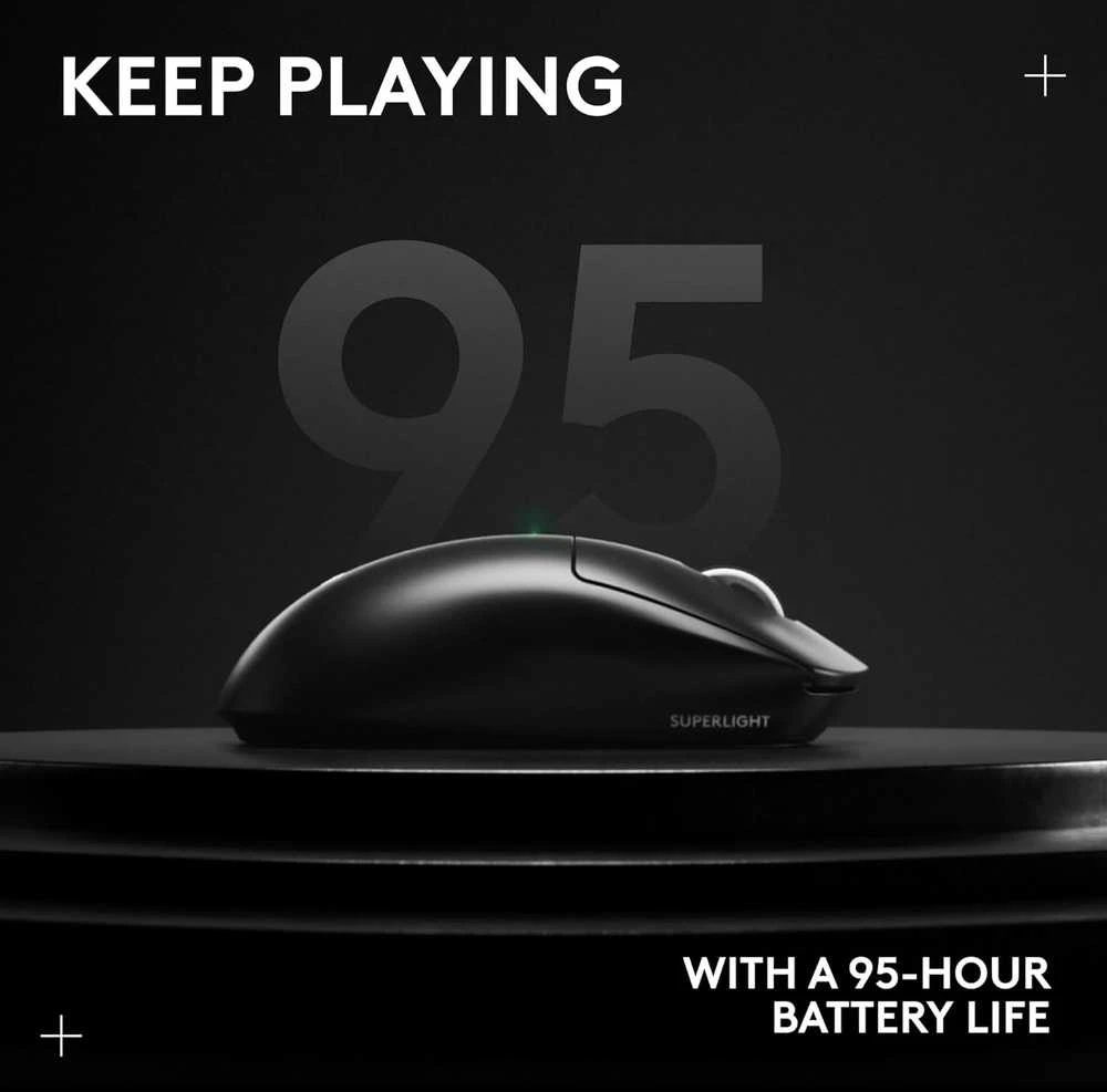 Belaidė žaidimų pelė Logitech PRO X Superlight 2 SE, Juoda