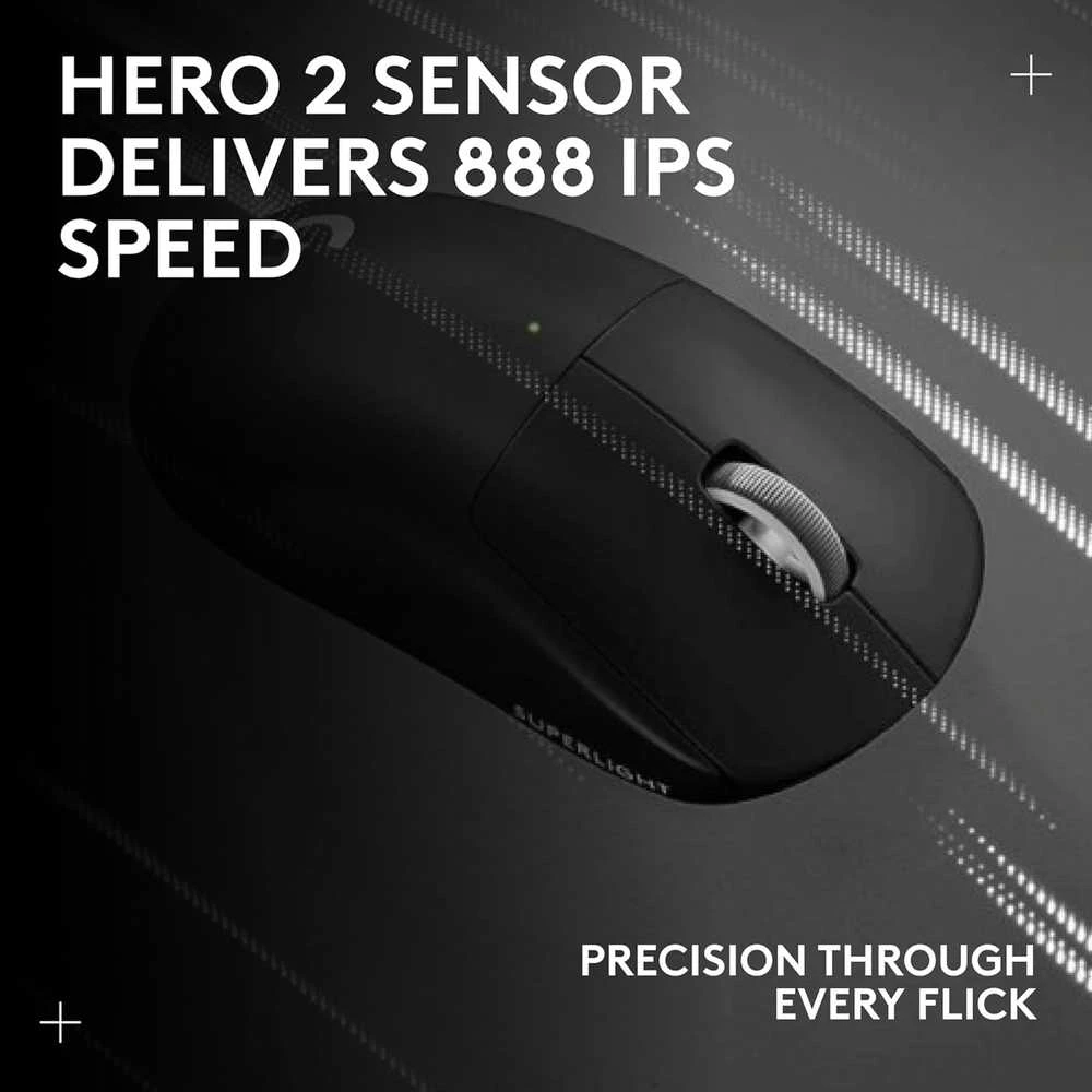 Belaidė žaidimų pelė Logitech PRO X Superlight 2 SE, Juoda