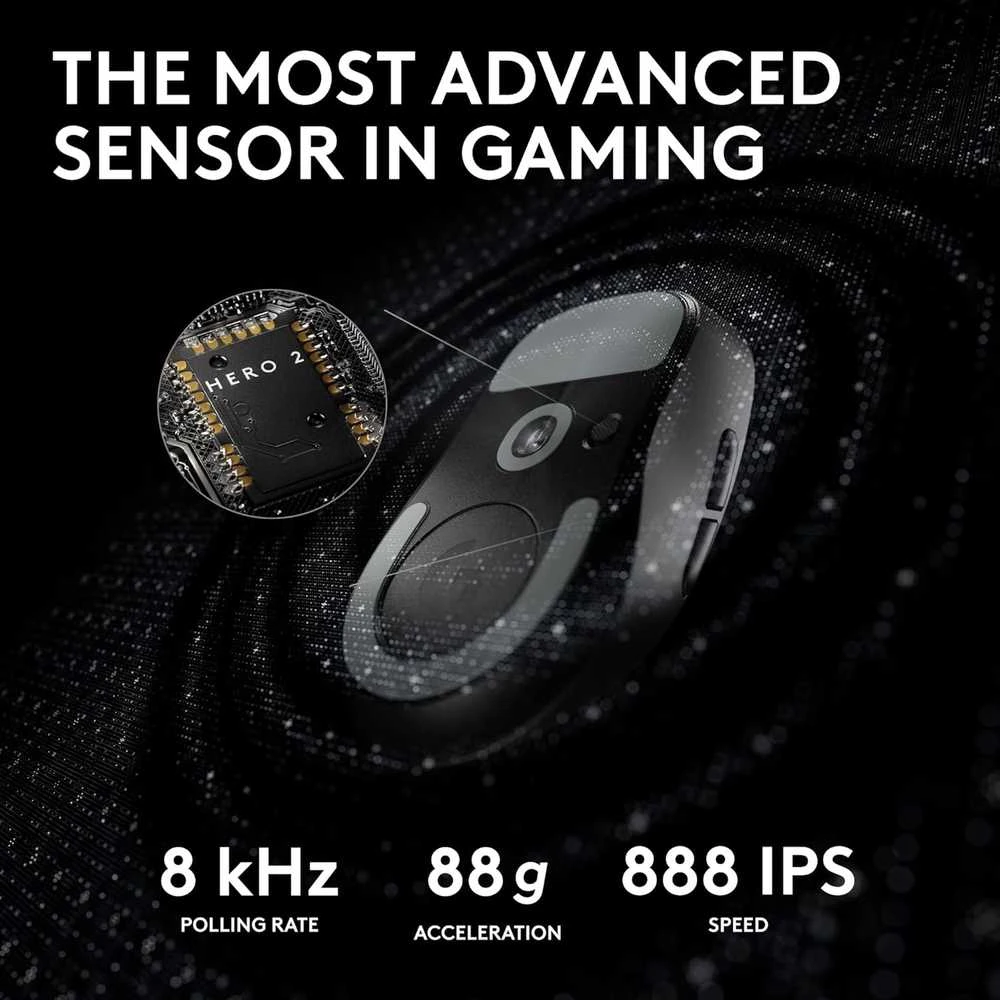 Belaidė žaidimų pelė Logitech PRO X Superlight 2 SE, Juoda