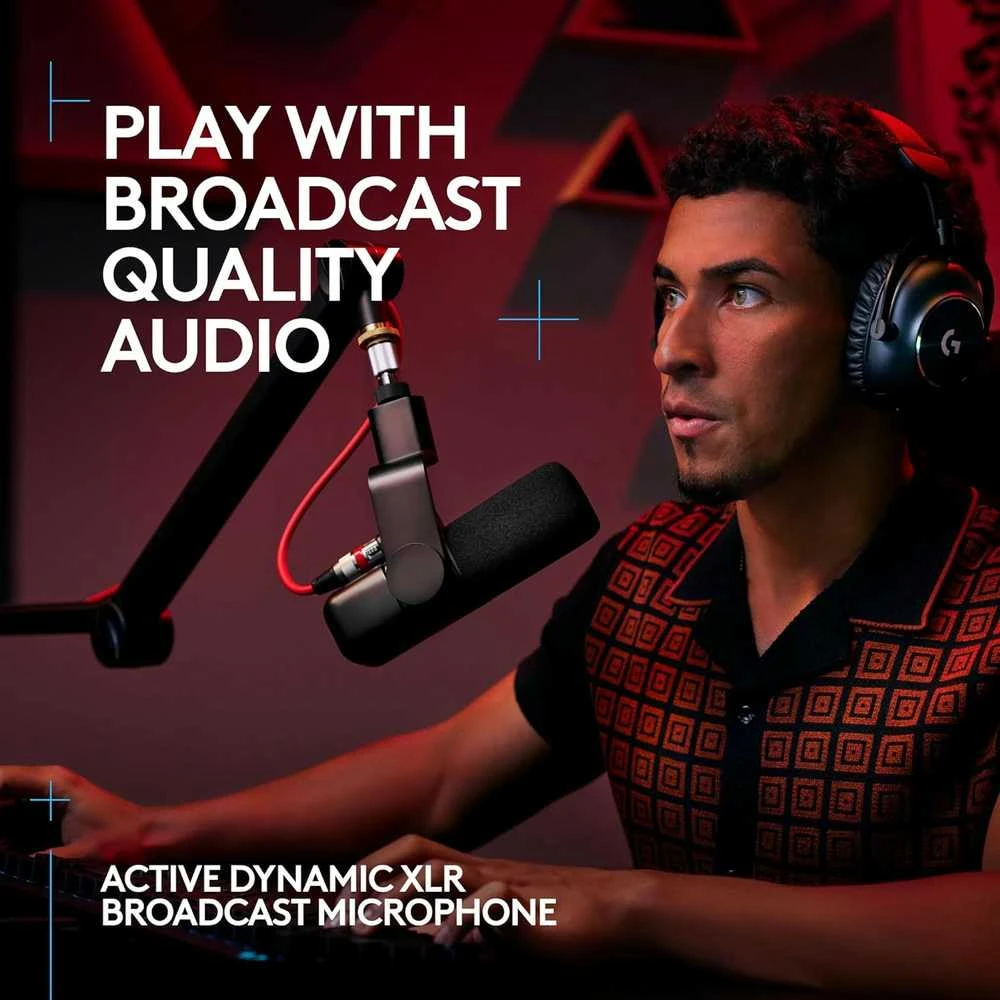 Logitech G Yeti Studio (baltas) dinaminis mikrofonas |XLR
