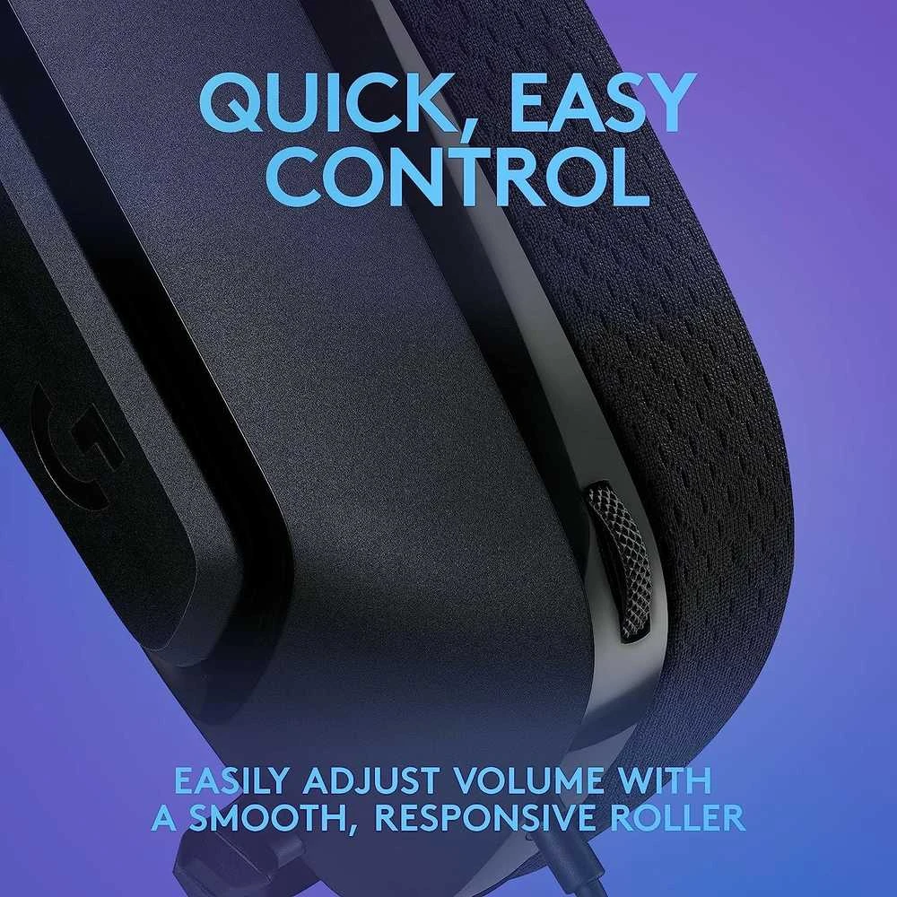 Laidinės žaidimų ausinės Logitech G335, juodos spalvos