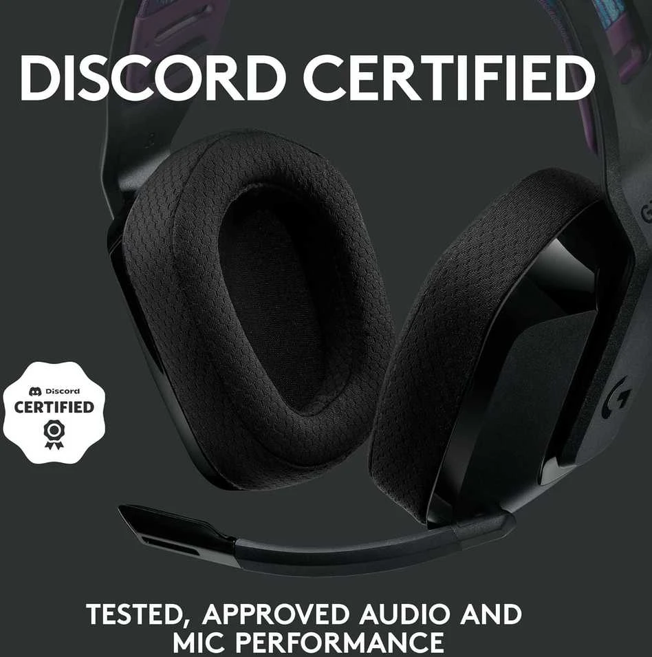 Logitech G535 Lightspeed belaidės ausinės žaidimams, Juodos spalvos