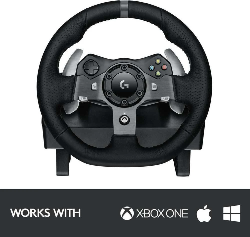 Logitech G920 Driving Force žaidimų vairas skirtas Xbox One ir PC su pedalais