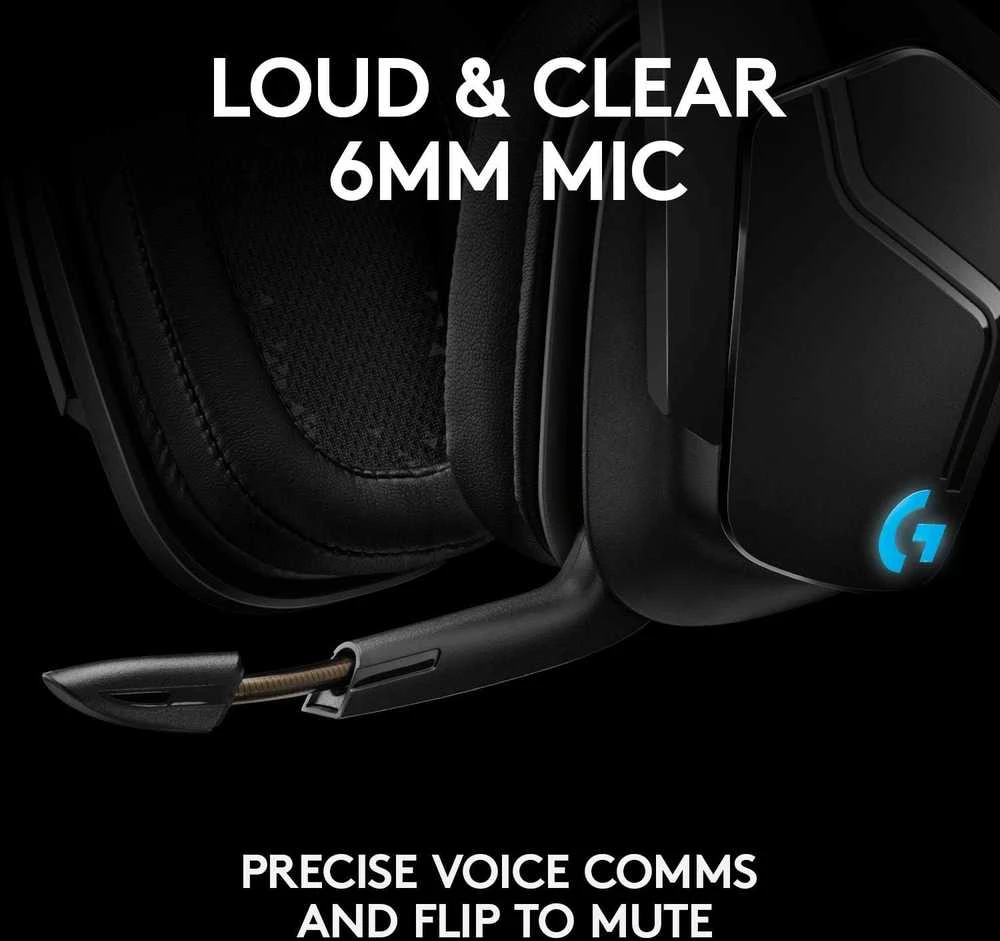 LOGITECH G935 Belaidės 7.1 Surround Sound LIGHTSYNC Ausinės Žaidimams - 2.4GHZ - EMEA