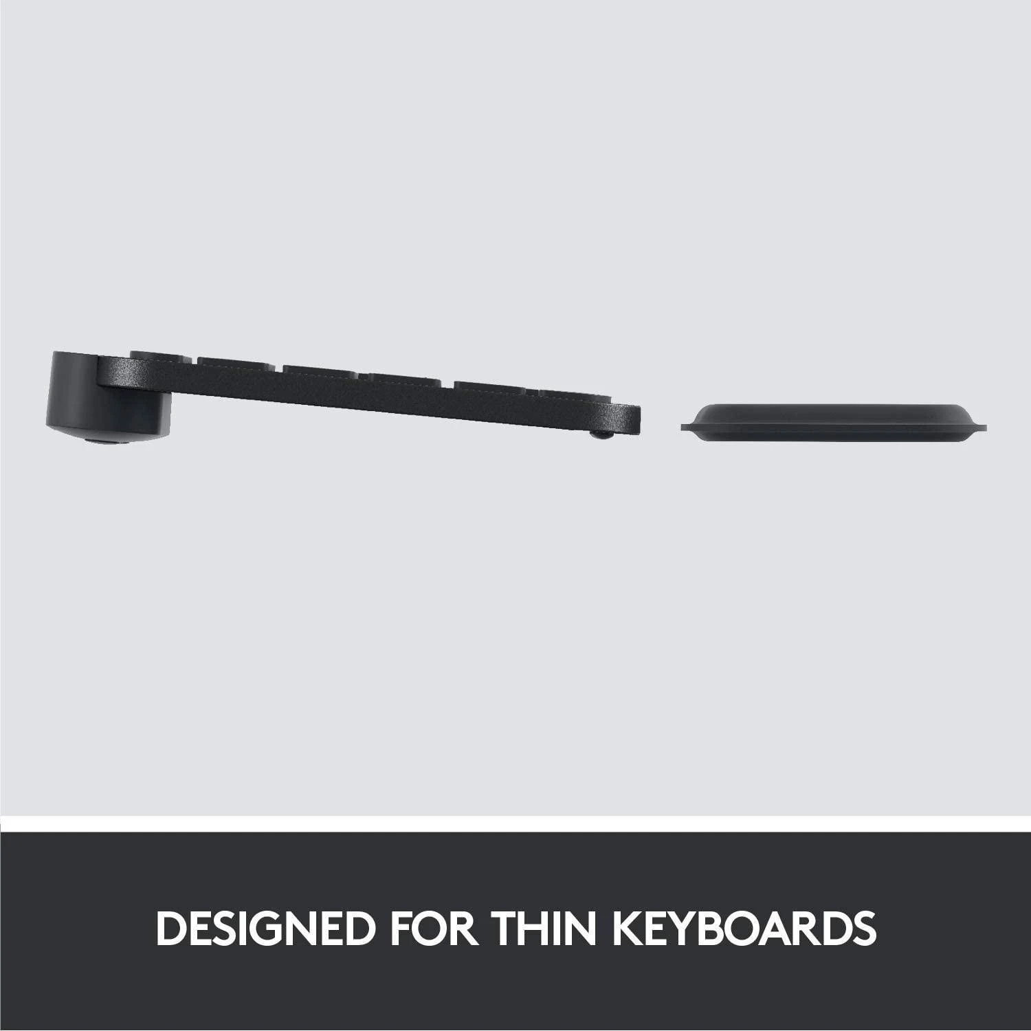 Klaviatūra LOGITECH MX Keys riešo atrama (juoda)