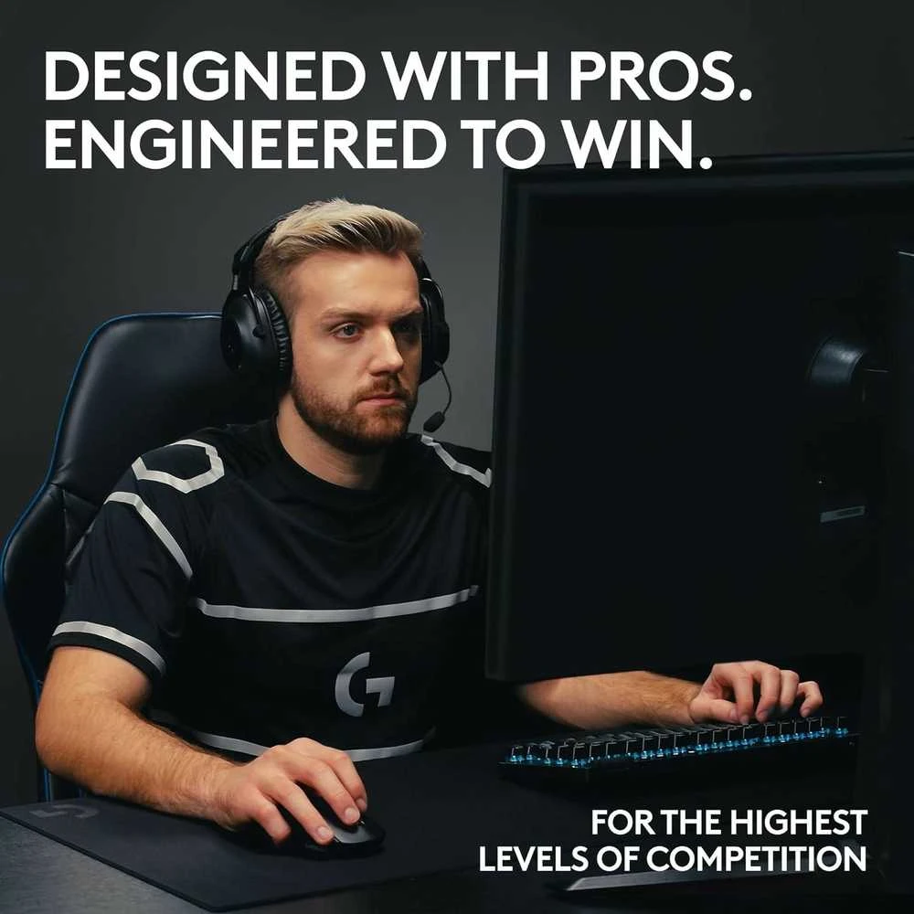Žaidimų klaviatūra Logitech G Pro X TKL Lightspeed, US išdėstymas, Juodos spalvos
