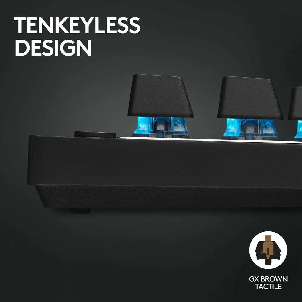 Žaidimų klaviatūra Logitech G Pro X TKL Lightspeed, US išdėstymas, Juodos spalvos