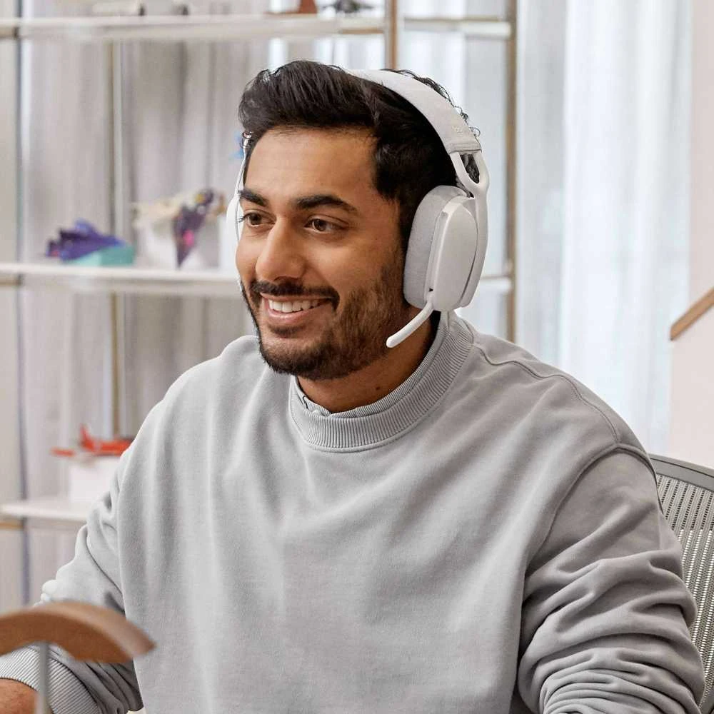 Logitech Zone Vibe 100 belaidės ausinės, Baltos