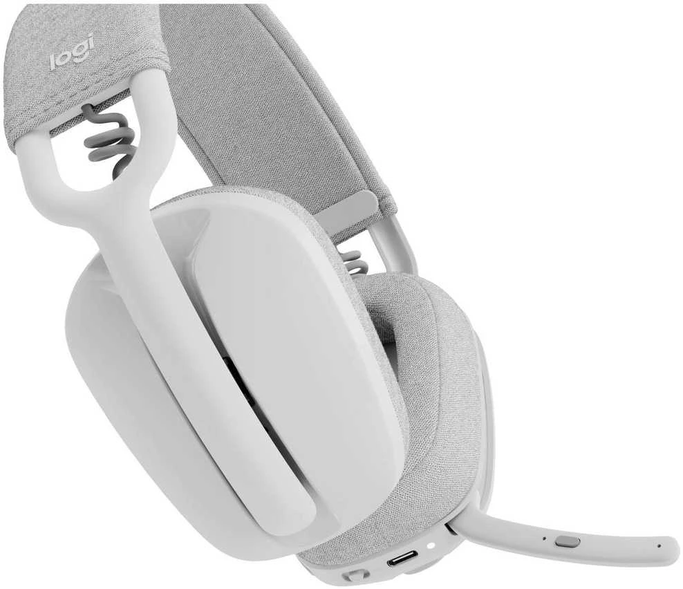Logitech Zone Vibe 100 belaidės ausinės, Baltos