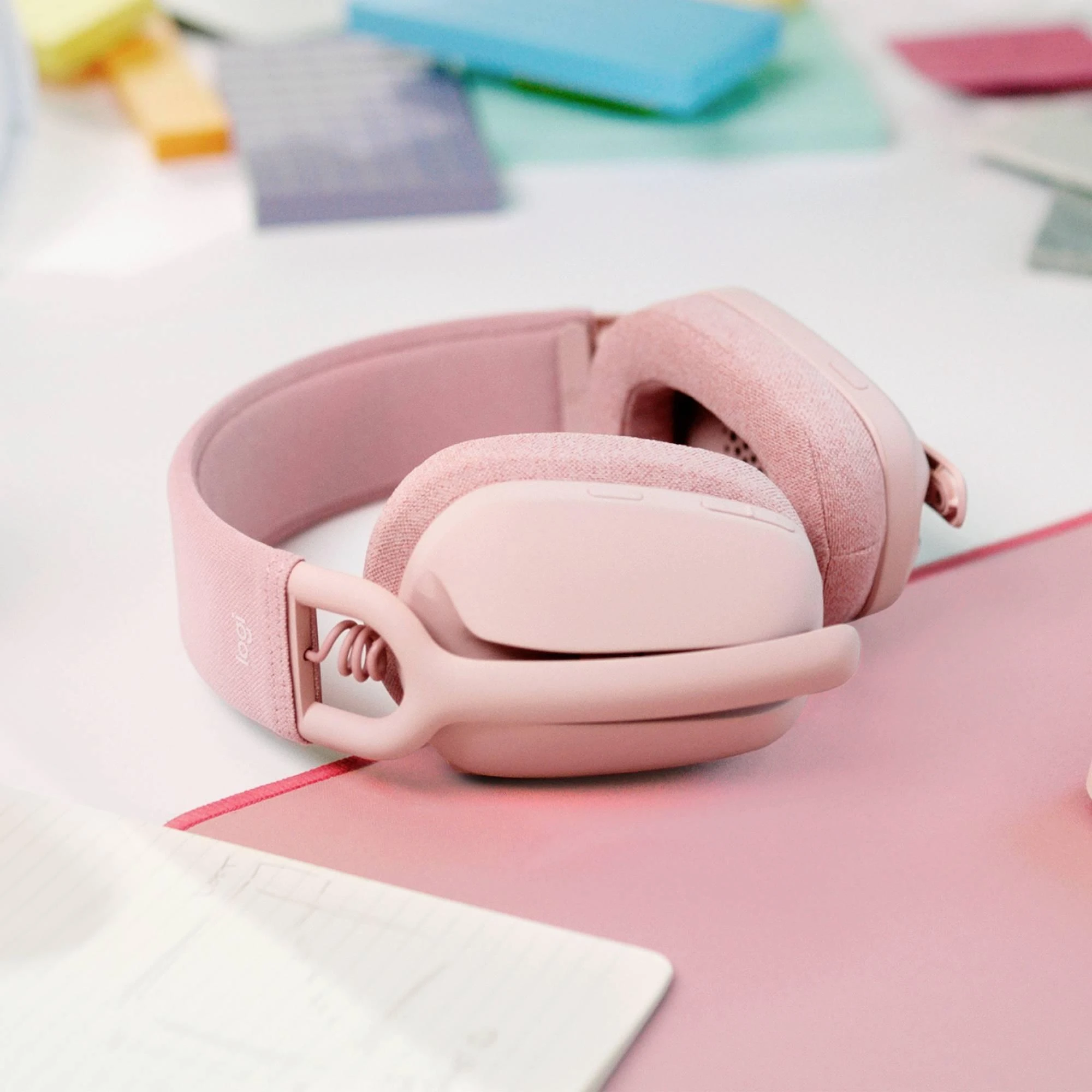 Belaidės ausinės Logitech ZONE VIBE 100, rožinė