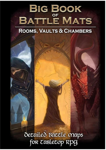 Loke Battlemats Loke Battle Mats: Big Book of Battle Mats - Rooms, Vaults, Chambers