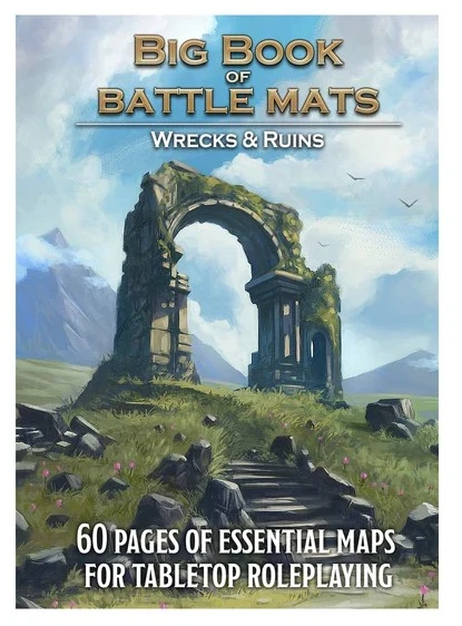 Loke Battlemats Loke Battle Mats: Big Book of Battle Mats - Wrecks & Ruins