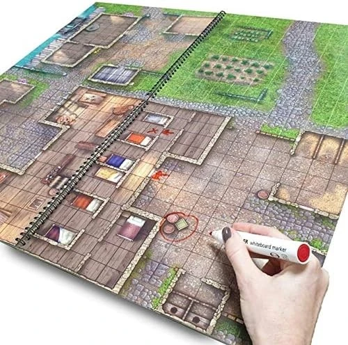 Loke Battlemats Loke Battle Mats: Books of Battle Mats - Towns & Taverns