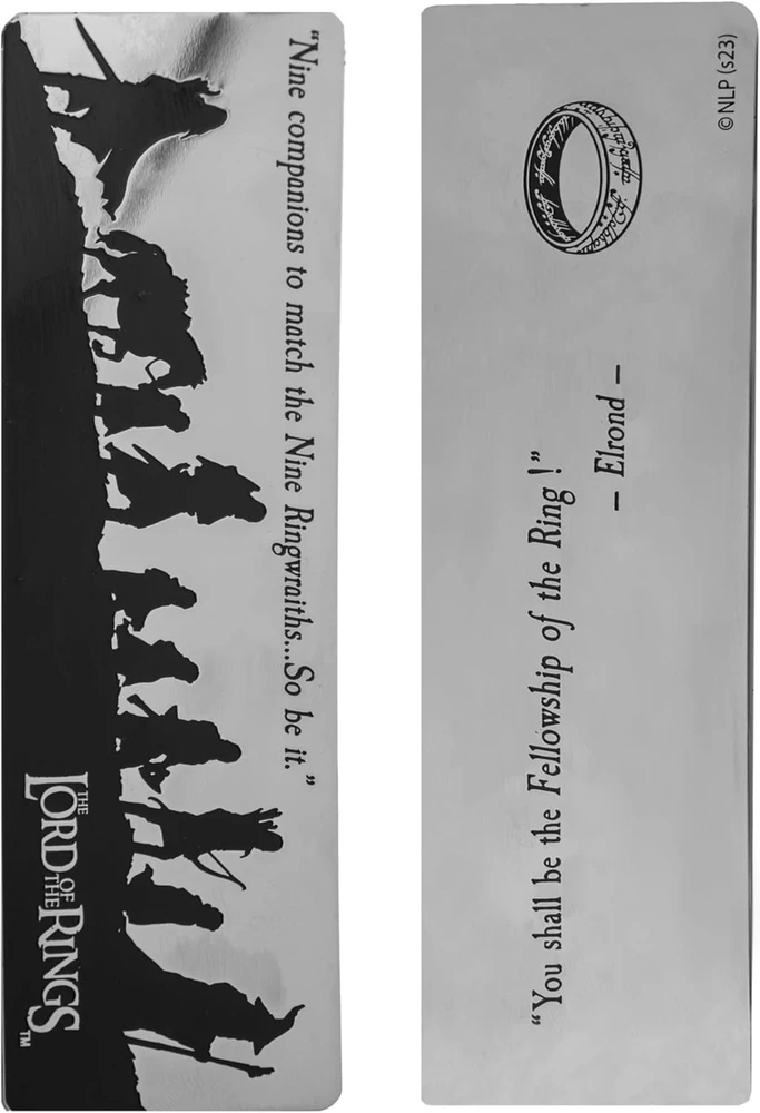 Bookshop Fellowship of the Ring Metal Bookmark