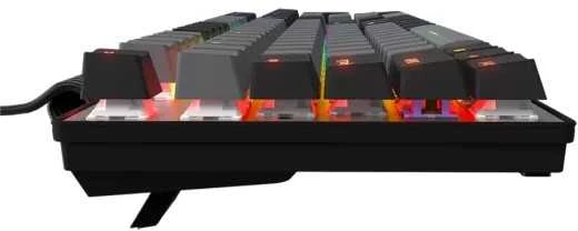 LORGAR Azar 514, Laidinė mechaninė žaidimų klaviatūra, RGB foninis apšvietimas, 1680000 spalvų variacijų, 18 režimų, klavišų skaičius: 104, 50 mln. paspaudimų, linijiniai „dream“ jungikliai, 3,4 m ilgio spyruoklinis laidas, ABS plastikas+metalas, magnetinis dangtelis, 450*136*39 mm, 1,17 kg, juodas, EN išdėstymas