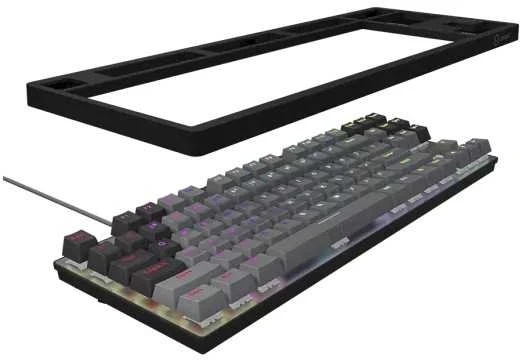 LORGAR Azar 514TKL, su laidu RGB mechaninė klaviatūra žaidimams, juodas, EN išdėstymas