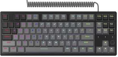 LORGAR Azar 514TKL, su laidu RGB mechaninė klaviatūra žaidimams, juodas, EN išdėstymas