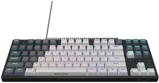 LORGAR Azar 514TKL, su laidu RGB mechaninė klaviatūra žaidimams, baltas, EN išdėstymas