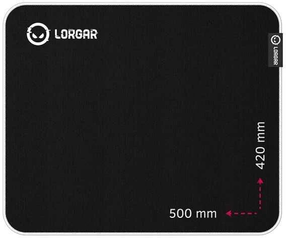 Lorgar Legacer 755, Pelės kilimėlis žaidimams, Ultra-gliding surface, Violetinė anti-slip rubber base, size: 500mm x 420mm x 3mm, weight 0.45kg