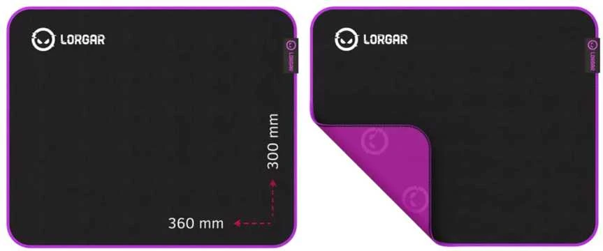 LORGAR Main 313 pelės kilimėlis | 360x300x3mm